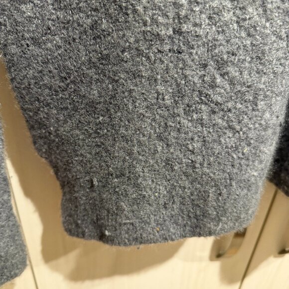 Black Goat Cashmere Grey Turtleneck Size Large - Picture 2 of 7